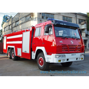 Shacman 10000L 6X4 Tanque de agua y espuma Camión de bomberos